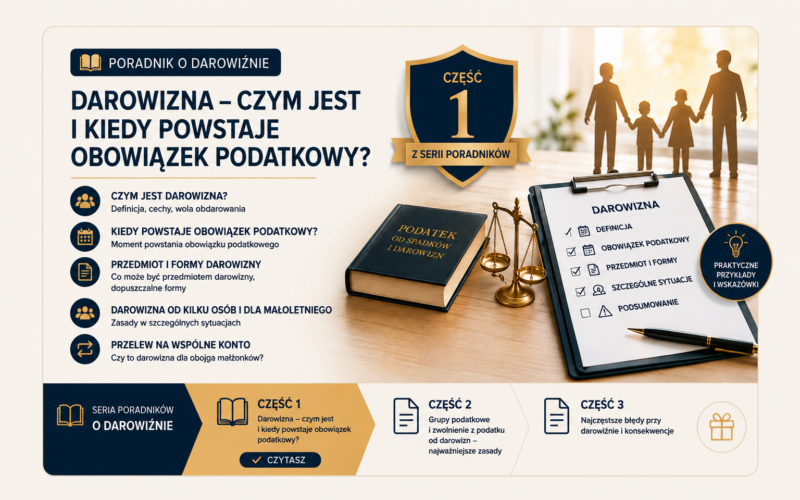 Część 1 – Darowizna – czym jest i kiedy powstaje obowiązek podatkowy?