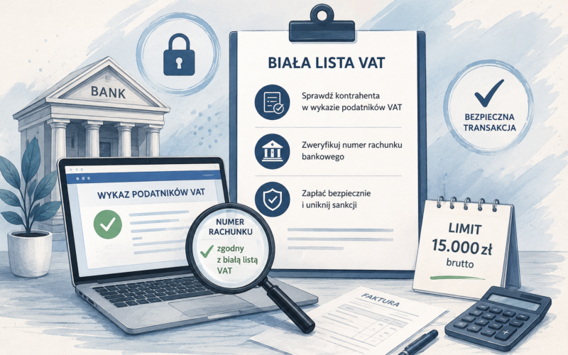 Biała lista VAT – kiedy przelew na niewłaściwy rachunek może mieć poważne konsekwencje?